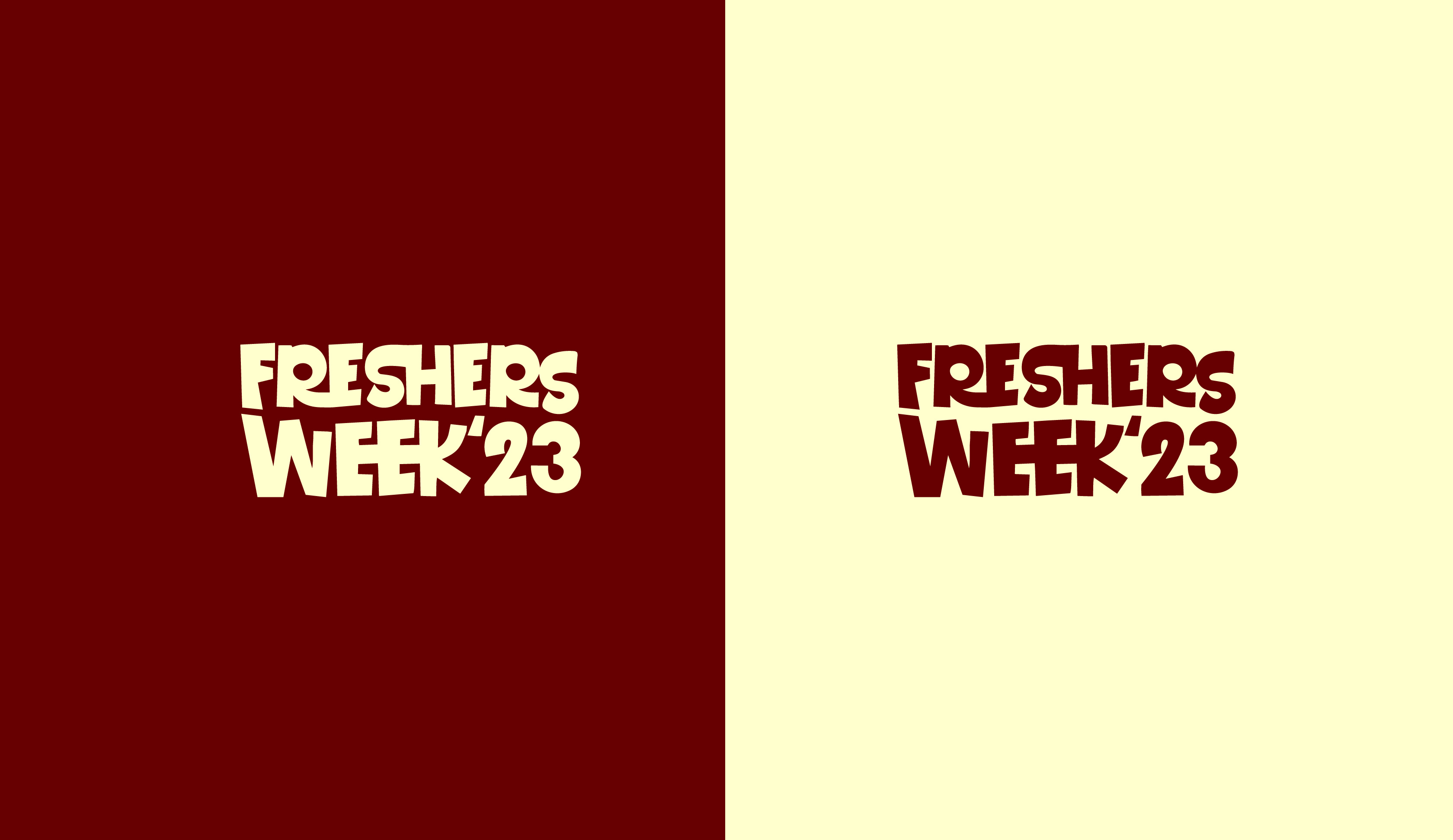 Freshers' Week'23 Event Branding