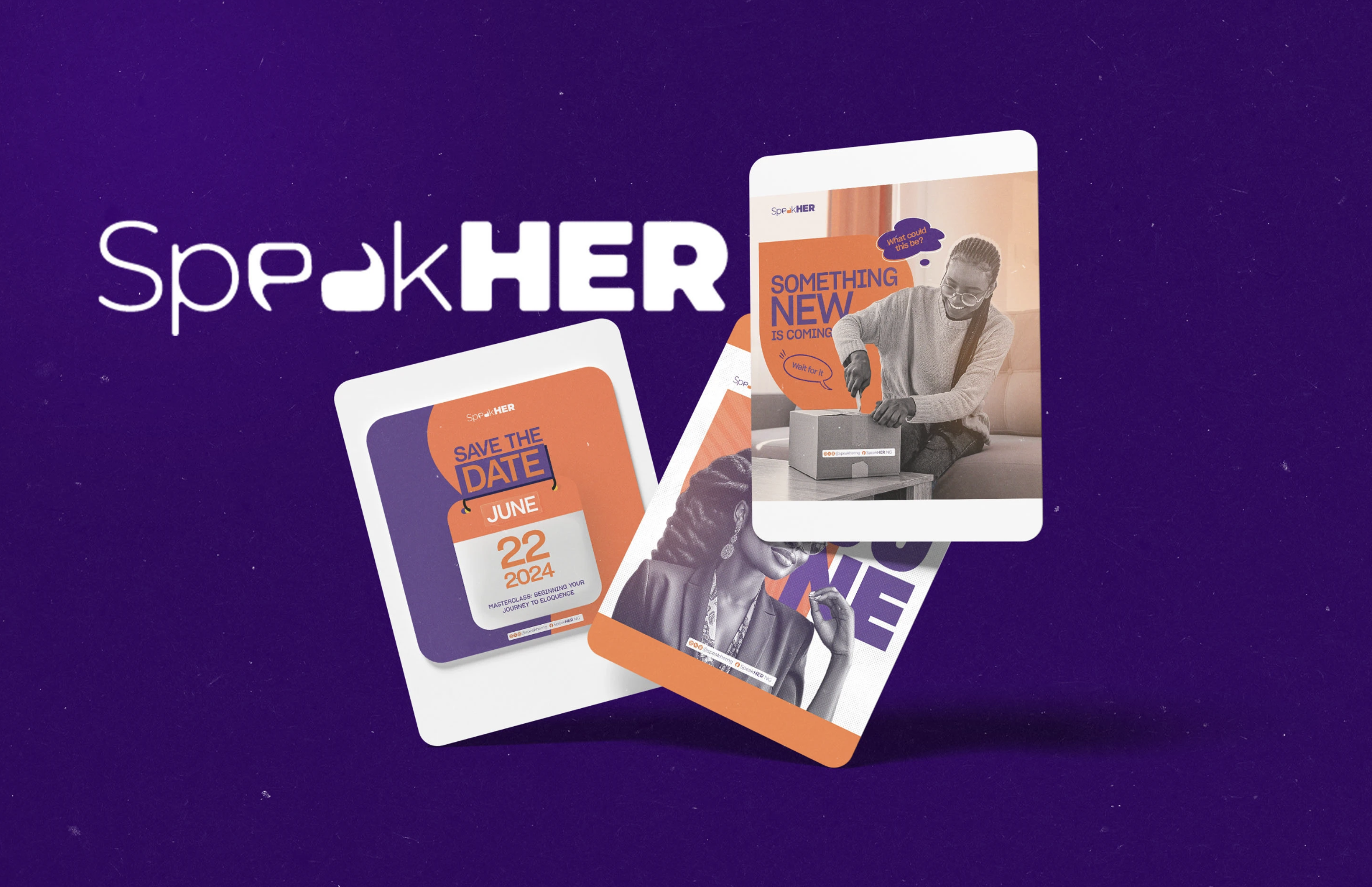 SpeakHer Social Media Designs